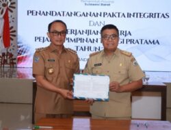 Gas Pol ditahun 2024, OPD Pemprov Sulbar Tandatangani Pakta Integritas dan Perjanjian Kinerja di Hari Pertama Kerja