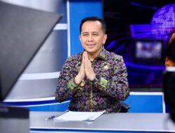 Pj Gubernur Agus Fatoni Jadi Pembawa Berita di TVRI Sumsel