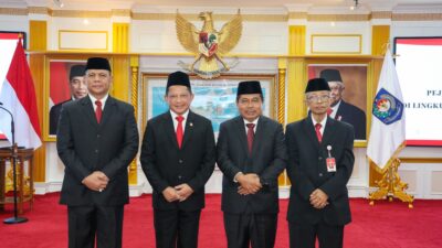 Lantik 2 Pejabat Pimpinan Tinggi Madya, Mendagri Sampaikan Sejumlah Arahan Penting