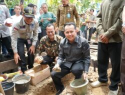 Pj Gubernur Sumsel Letakan Batu Pertama Pembangunan Rumah Layak Huni