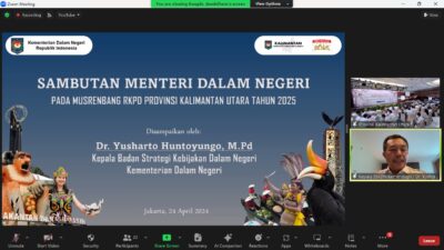 Kemendagri Intruksikan Pemprov Kaltara Percepat Pembangunan Daerah Berbasis Inovasi