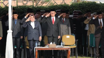 Sekdaprov Fahrizal Hadiri Upacara Harkitnas 2024 Tingkat Provinsi Lampung, Bertindak Sebagai Inspektur Upacara Danrem 043/Gatam Brigjen TNI Rikas Hidayatullah