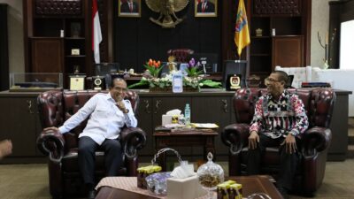 Pj. Gubernur Samsudin Terima Kunjungan PWI Lampung, Berharap Sajikan Berita yang Menyejukkan Hadapi Pilkada Serentak 2024