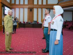 Asrun Lio Buka Pendidikan dan Pelatihan Anggota Paskibraka Tingkat Sultra Tahun 2024