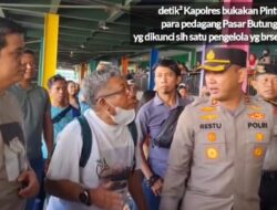 Proses Jual Beli di Pasar Butung Berjalan Normal, Pedagang Berterimakasih ke Polisi