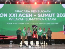 Pembukaan PON XXI Aceh-Sumut di Lubuk Pakam: Ribuan Warga Padati Stadion Baharudin Siregar