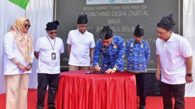 Pj Gubernur Sulsel Prof Zudan Launching Desa Digital di Bira Bulukumba