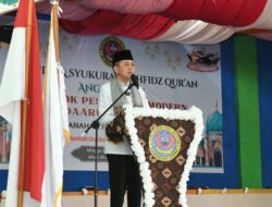 Penjabat (Pj) Gubernur Sumatera Utara (Sumut) Agus Fatoni menghadiri Wisuda 14 santri penghafal (Tahfiz) Al-qur’an.