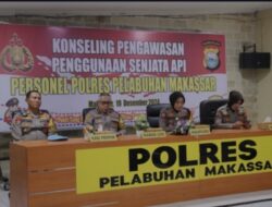 Polres Pelabuhan Makassar menggelar konseling pengawasan penggunaan senjata api bagi seluruh personel Polri di jajarannya.