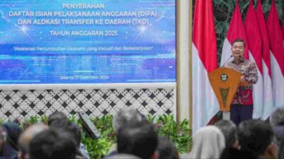 Pj Gubernur Teguh Serahkan DIPA dan TKD TA 2025 Pada Kementerian dan Lembaga di DKI Jakarta