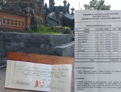 Bau Amis Proyek Finising Senderan Pura Puseh Melaya, Bendahara Panitia Pembangunan “Rem Blong”