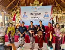 Sekretaris TP PKK Bali Ny. Seniasih Giri Prasta Berbakti dan Berbagi di Desa Susut, Bangli