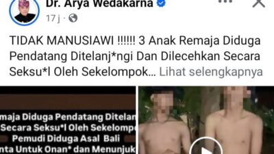 Heboh Unggahan di Medsos Tiga Remaja Dilecehkan Gegara Nyolong Gas, AWK Berang Minta Polisi Mengusut