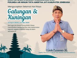 Direktur Beserta Staf Perumda Air Minum Amertha Jati Kabupaten Jembrana Mengucapkan Selamat Hari Raya Galungan dan Kuningan