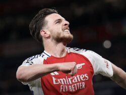 Liga Champions : Declan Rice Cetak Gol indah Arsenal Hancurkan Real Madrid 3-0