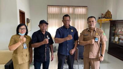 Pasca Dilantik, Pengurus DPC LSM Jarrak Jembrana Audensi dengan Kesbangpol Jembrana