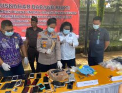 Pemusnahan Barang Bukti 48 Perkara di Jembrana, Kapolres: Ini Bentuk Komitmen Tegakkan Hukum