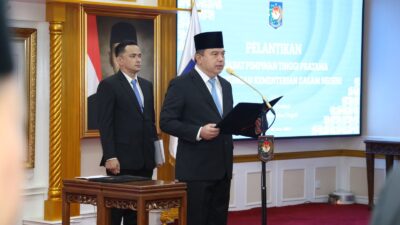 Lantik Empat Pejabat Pimpinan Tinggi Pratama, Sekjen Kemendagri: Pahami Dinamika Pemberitaan di Masyarakat