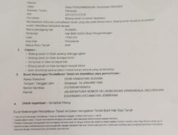 Pemberitahuan Kehilangan Sertifikat Hak Milik