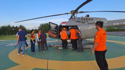 Pendaki Swiss yang Terjatuh di Rinjani, Dievakuasi Menggunakan Heli