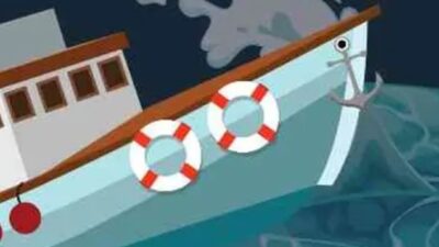 Cuaca Buruk KMP Tunu Pratama Jaya Tenggelam di Selat Bali