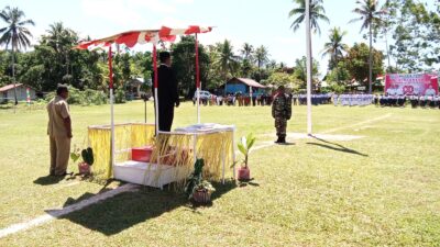 Penuh Kehormatan, Sertu Julianus Nusmesse Jadi Komandan Upacara HUT Ke-80 RI di Kepulauan Numfor