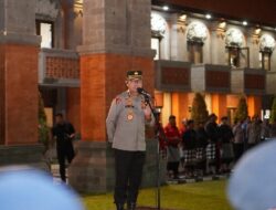 Antisipasi Unjuk Rasa, Polda Bali Gelar Apel Malam Siaga, Amankan Markas Komando