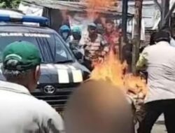 Sadis…! Ketahuan Nyolong Motor, Pria Ini Diikat di Tiang Listrik Lalu Dibakar Hidup-Hidup
