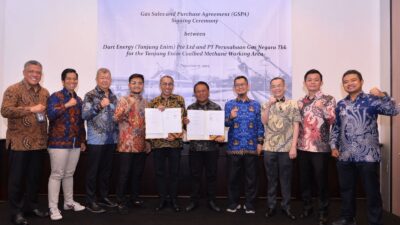 Wujudkan Diversifikasi Pasokan, PGN dan Dart Energy Kerjasama Pemanfaatan CBM dari WK GMB Tanjung Enim