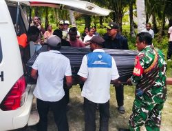 Wujud Empati, Babinsa Numfor Bantu Prosesi Pemakaman Warga Binaan