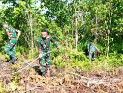 Koramil Biak Barat Optimalkan Lahan Kosong Jadi Kebun Produktif Dukung Hanpangan