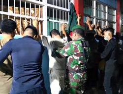 Babinsa Biak Kota Dukung Razia Lapas Cegah Peredaran Barang Terlarang