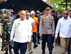 Dandim 1708/BN Dampingi Anggota DPR RI Tinjau Lokasi Ledakan Bom Sisa PD II di Biak