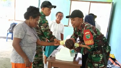 Dorong Terciptanya Generasi Sehat dan Berkualitas, Babinsa Dampingi Kegiatan Posyandu Balita