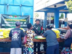 Antusias Warga Tinggi, 200 Karung Beras SPHP Terjual di Pasar Bosnik