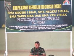 Kodim 1708/BN Gelar Pembekalan KKRI untuk Generasi Muda
