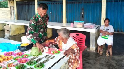 Ini Imbauan Babinsa kepada Pedagang Sayur