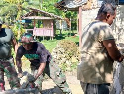 Kodim 1708/BN Wujudkan Mimpi Warga Karui Berik