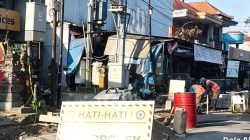 Mimih Dewa Ratu…! Pelaksana Proyek Penataan Pedestrian Jalan Ngurah Rai Abaikan Standar K3