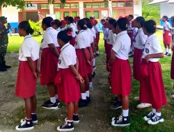 MPLS, Babinsa Bekali Siswa dengan Disiplin