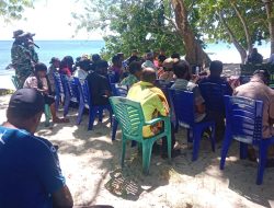 Babinsa Numfor Dampingi Rapat Persiapan HUT Ke-81 RI
