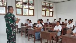 Danposramil Tanamkan Wasbang dan Seleksi Paskibra di SMAN 1 Biak Timur