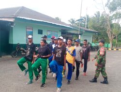 Babinsa Biak Kota Latih Calon Paskibraka Distrik Samofa