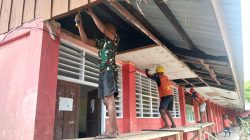 Kodim 1708/BN Rehabilitasi Gedung SMKN Pertanian Biak