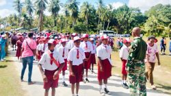 Koramil Numfor Amankan Lomba Gerak Jalan Sambut HUT Ke-81 RI