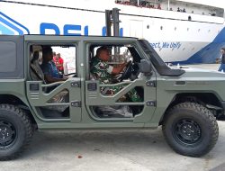 Kodim 1708/BN Terima Bantuan Dua Unit Kendaraan Operasional