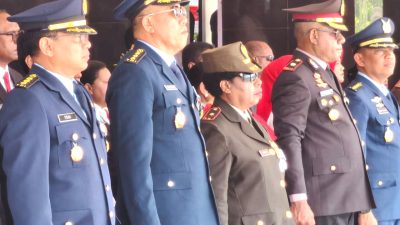 Kasdim 1708/BN Hadiri Upacara HUT Ke-81 RI di Kabupaten Supiori