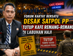 Forum Rakyat Bersatu Desak Satpol PP Tutup Kafe Tuak Remang Remang di Labuhan Haji