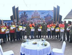 Dandim 1708/BN Hadiri Bazar UMKM Sambut HUT Ke-81 TNI di Biak
