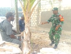 Babinsa Biak Barat Anjangsana ke Warga Desa Wardo Kanaan
